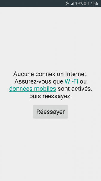 Play Store Aucune Connexion